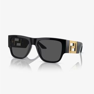 Versace Black Sunglasses with Gold Detail